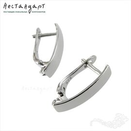 Швензы Tavola Sterling Silver Rhodium Plated 18х4 мм (пара)