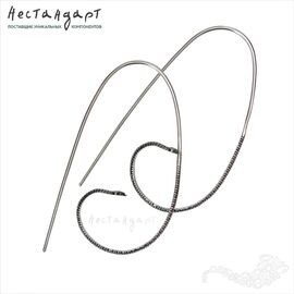 Швензы Gypsy Serpent Sterling Silver 40 мм (пара)