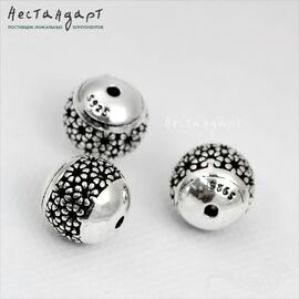Бусина Lattice Ball Sterling Silver 10 мм