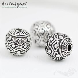Бусина Indonesian Sterling Silver 10 мм