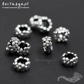 Бусина-спейсер Daisy Sterling Silver 6х3,3 мм