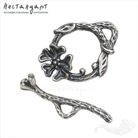 Замок-тогл Tropical Sterling Silver 18х14 мм
