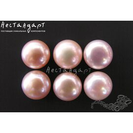 Жемчуг натуральный полусверленный Pink 9-9,5 мм (пара)