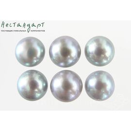 Жемчуг натуральный полусверленный Platinum Gray 11-11,5 мм