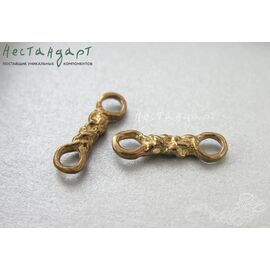 Коннектор Celtic Knot латунь 18х5 мм