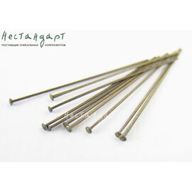 Пин со шляпкой Antique Bronze 30х0,45 мм (уп. 10 шт.)