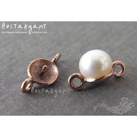 Коннектор Small Patina Copper 13х7 мм