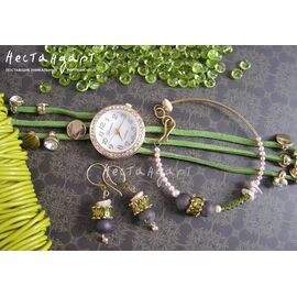 Часы-браслет Geneva Gold Charm цвет папоротник