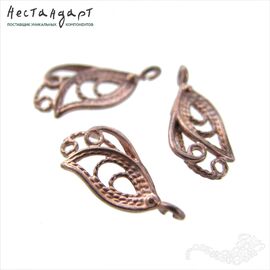 Подвеска Elegant Patina Copper 16,5х7 мм