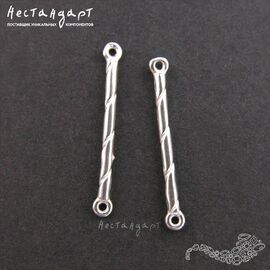 Коннектор Wand Sterling Silver, Размер: 24 мм