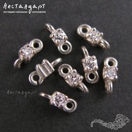 Коннектор Tessera Sterling Silver 7х3 мм