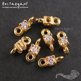 Коннектор Tessera Vermeil Sterling Silver 7х3 мм