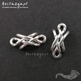 Коннектор Chinese Node Sterling Silver 11х5 мм