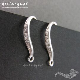 Швензы Milan Sterling Silver 17х2 мм (пара)