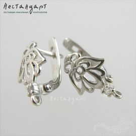 Швензы Lotus Sterling Silver 14х10 мм (пара)