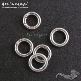 Кольцо соединительное паяное Sterling Silver 4х0,7мм
