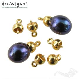 Концевик со штифтом Sphere Vermeil Sterling Silver 7 мм