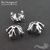 Чашечки для бусин Knightly Lily Silver Plated 12х12 мм