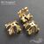 Чашечки для бусин Knightly Lily Gold Plated 12х12 мм