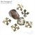 Чашечки для бусин Knightly Lily Patina Bronze 12х12 мм