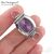 Основа для изготовления часов Geneva CL-14 Purple Satin Silver 28x19 мм, изображение 2