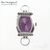 Основа для изготовления часов Geneva CL-14 Purple Satin Silver 28x19 мм, изображение 4