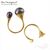 Основа для кольца Teardrop Vermeil Sterling Silver регулируемая