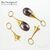 Подвеска со штифтом Teardrop Vermeil Sterling Silver 16 мм