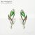 Швензы Fiore Chromdiopside Sterling Silver 14,5х5 мм (пара)