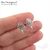 Швензы Lotus Sterling Silver Rhodium Plated 14х10 мм (пара)