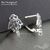 Швензы Lotus Sterling Silver Rhodium Plated 14х10 мм (пара), изображение 2