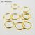 Кольцо соединительное паяное Vermeil Sterling Silver 7х1мм
