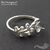 Основа для кольца Spring Song Sterling Silver Rhodium Plated регулируемая, изображение 5