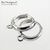 Швензы Mini Ring Sterling Silver Rhodium Plated 12 мм (пара)
