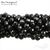 Шпинель черная с огранкой Black Ball 3 мм (нить 10 см), изображение 3