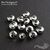 Маскировочные (обжимные) бусины Rhodium Plated 5 мм (уп. 9 шт)