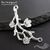 Коннектор Blossom Branch Silver Plated 46 мм