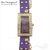 Часы-браслет Geneva Violet Gold Rectangular, изображение 4