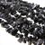 Обсидиан натуральный галтовка 6-12 мм (нить 22 см), изображение 4