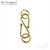 Замок-крючок S-hook Vermeil Sterling Silver 15х6 мм