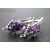 Швензы Glamorous Lilac Fianit Silver Plated 21х7 мм (пара), изображение 4