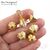 Чашечки для бусин Sweet Pea Flower Gold Plated 15х8 мм, изображение 2