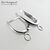 Швензы Flexure Sterling Silver Rhodium Plated 16,5 мм (пара)