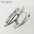 Швензы Empty Sterling Silver 14,5х4 мм (пара), изображение 3
