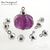 Концевик со штифтом Sphere Sterling Silver Rhodium Plated 7 мм, изображение 3