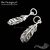 Подвеска с кольцом Raven Feather Sterling Silver 27 мм, изображение 3