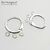Швензы 3-Ring Sterling Silver 15 мм (пара), изображение 3