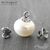 Концевик с петлей и штифтом Silver Plated 7х6 мм