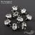 Коннектор со вставкой Mini Crystal Fianit Silver Plated 9х6 мм