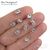 Коннектор со вставкой Mini Crystal Fianit Silver Plated 9х6 мм, изображение 2